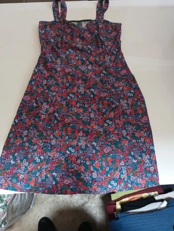 Robe femme à bretelles fait main rétro vintage très légère taille 38