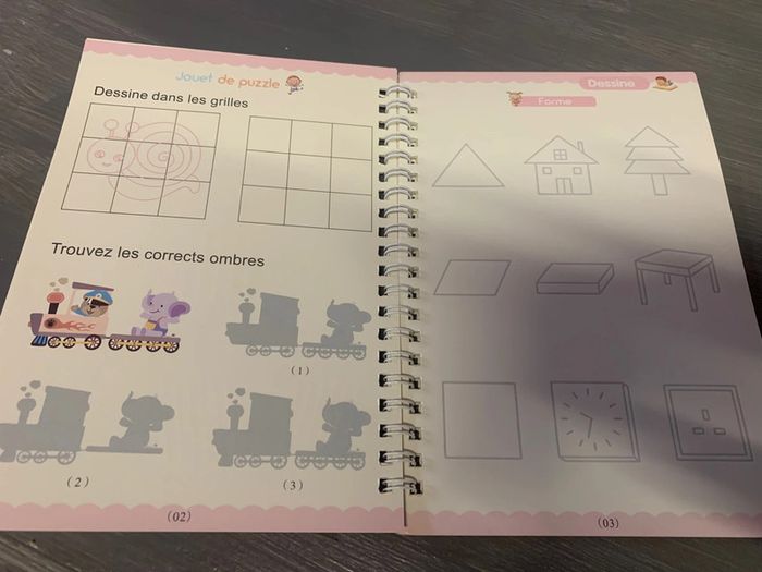 Cahier magique Livre d’apprentissage de dessins - photo numéro 3
