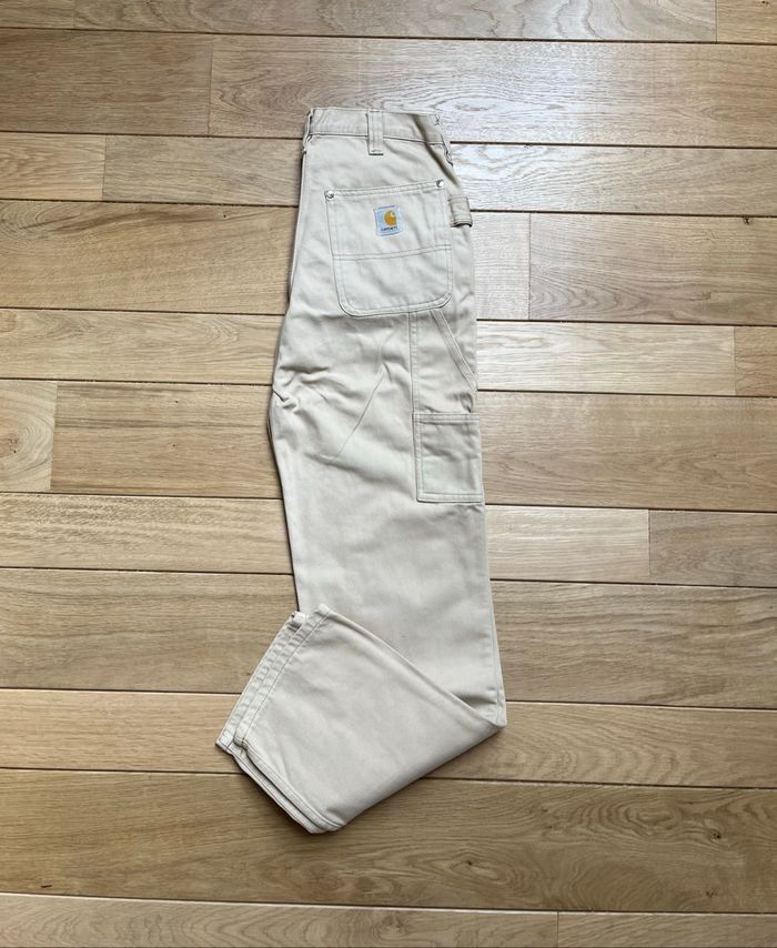 Carhartt Pantalon Double Knee Beige Taille 34 - photo numéro 2