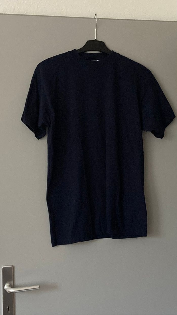 T-shirt femme bleu marine uni