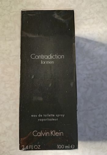 CONTRADICTION CK EAU DE TOILETTE VAPORISATEUR POUR HOMME 100ml NEUF / BLISTER