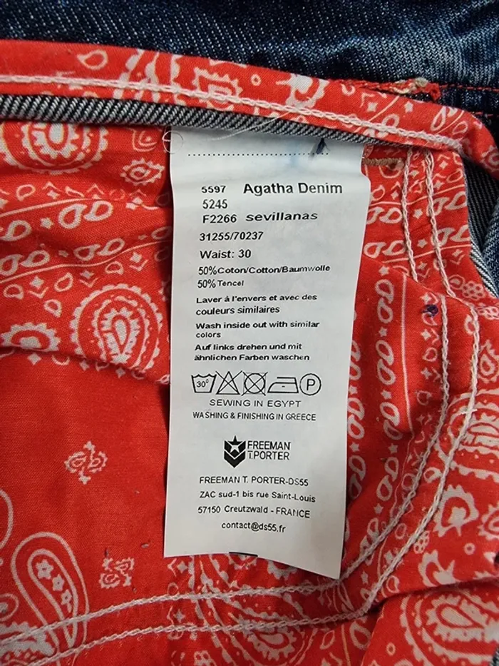 Freeman T. Porter jeans large Agatha * taille 40 * - photo numéro 7