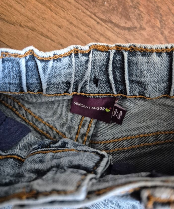 Short en jean garçon sergent major Taille 5 ans - photo numéro 2