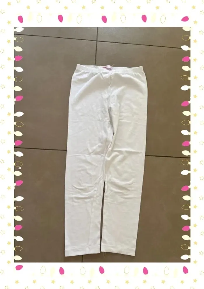 Legging long blanc fille Taille 8-9 ans TEX 🤍👧 - photo numéro 2