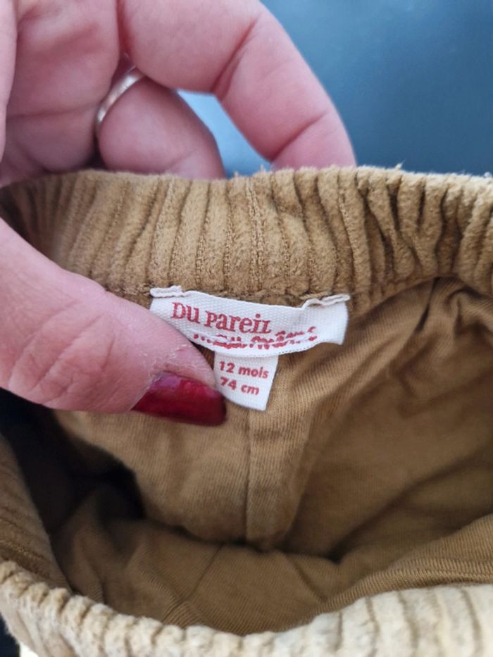 Pantalon velours 12 mois - photo numéro 4