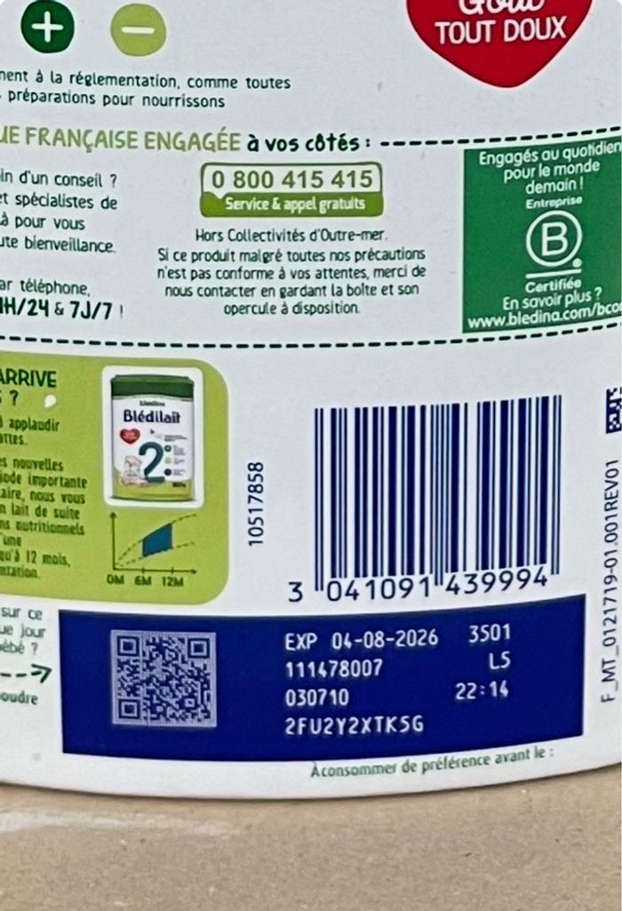 Lait 1er âge – 2 boîtes neuves scellées - photo numéro 2