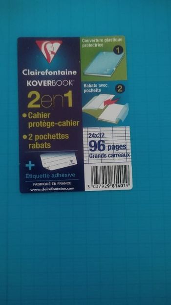 Cahier Koverbook 2 en 1 Clairefontaine