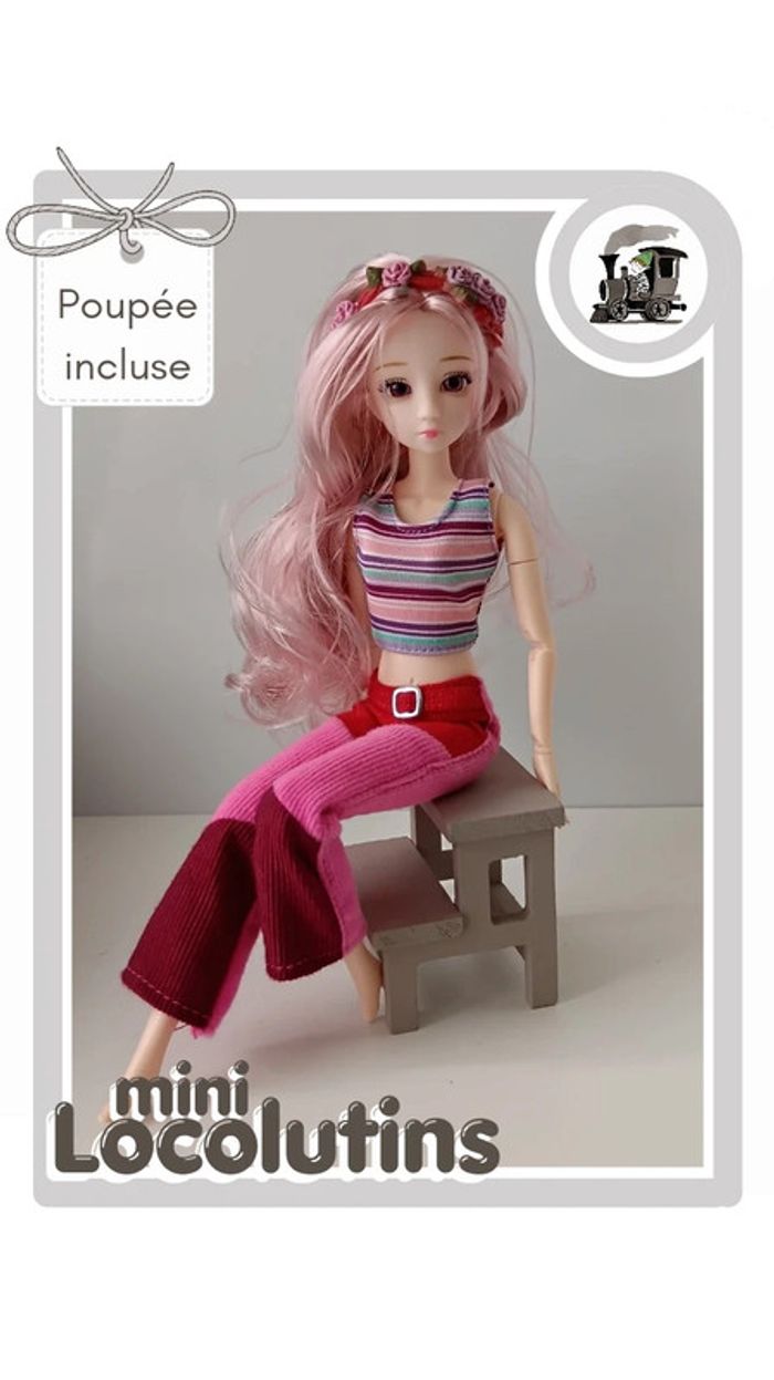 🚂 Poupée 30 cm articulée