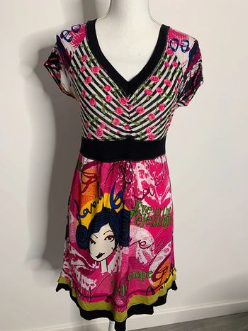 Robe bariolée multicolore Vintage T36