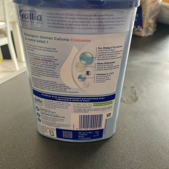 Lait gallia Calisma croissance 3 - photo numéro 2