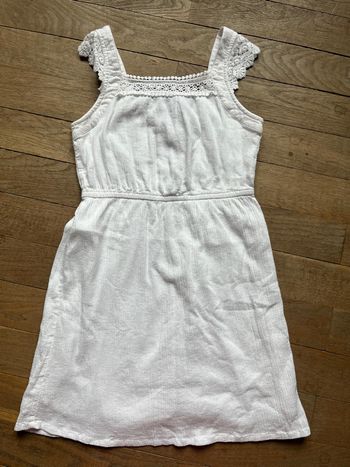 Robe blanche La Halle 10 ans