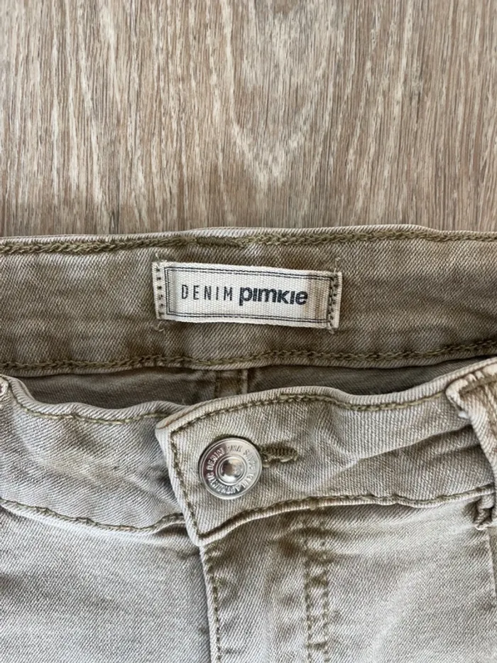 Jean coupe large beige - photo numéro 2