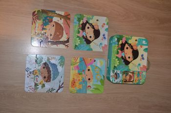 4 puzzles évolutifs les 4 saisons – 6,9,12,16 pièces *Janod*