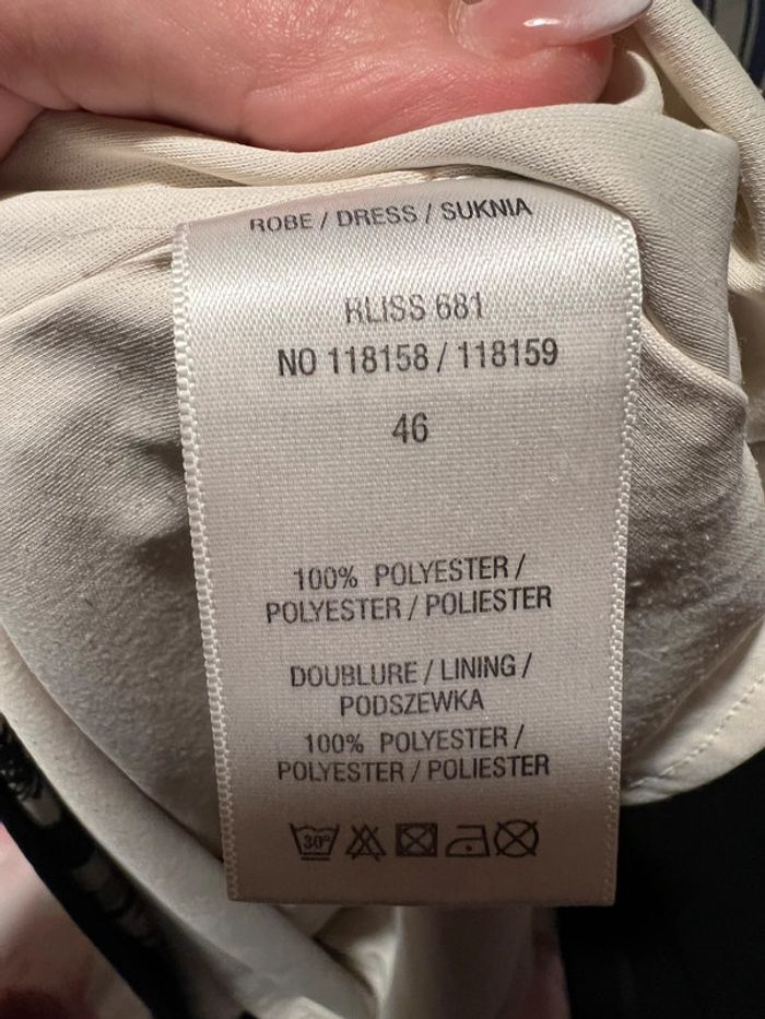 Robe Jacqueline riu beige et noire taille 46  bon état - photo numéro 6
