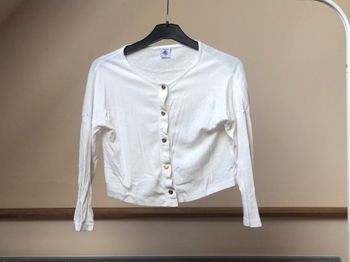 Gilet blanc fille 6 ans Petit bateau