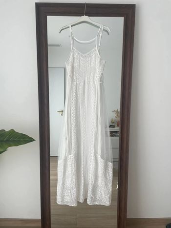 Robe longue dentelle
