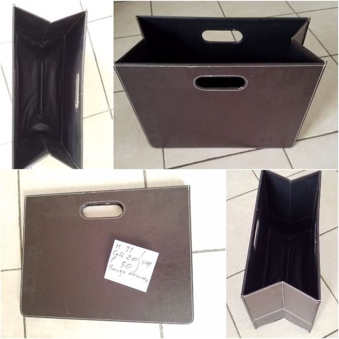 panier pliable à poignées pour documents très bon état