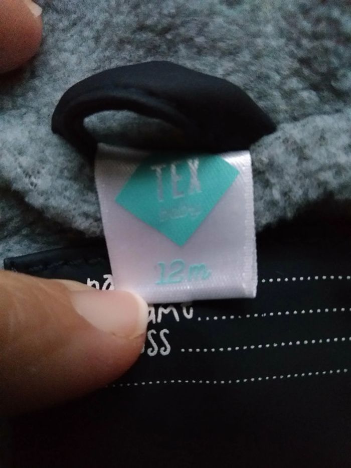 Manteau/ imperméable, marque tex, taille 12 mois, neuf - photo numéro 3
