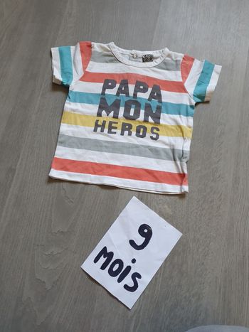 Maillot t-shirt 9mois garçon
