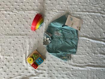chemise manches longues turquoise obaibi 6 mois