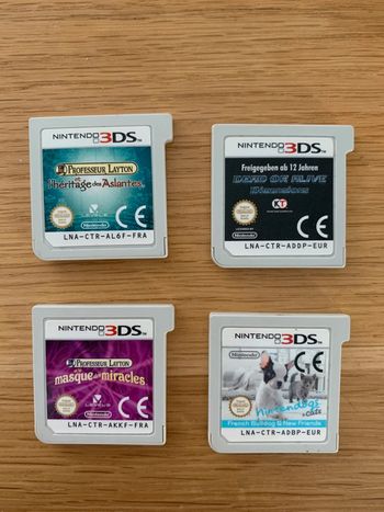 Lot de 4 jeux 3DS comme neuf