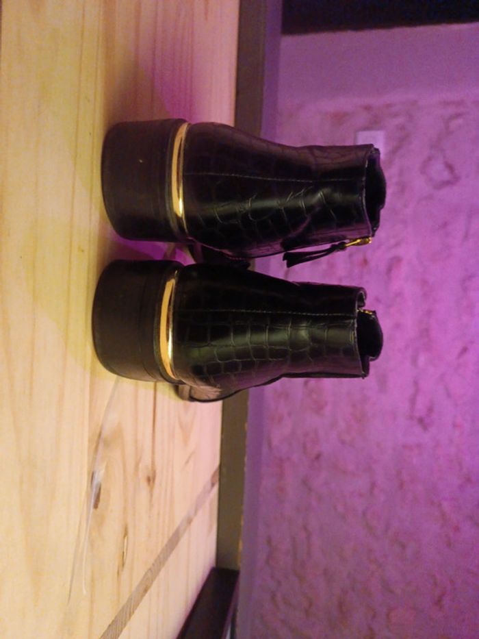 Chaussure femme noire en tbe taille 40 blanco - photo numéro 5