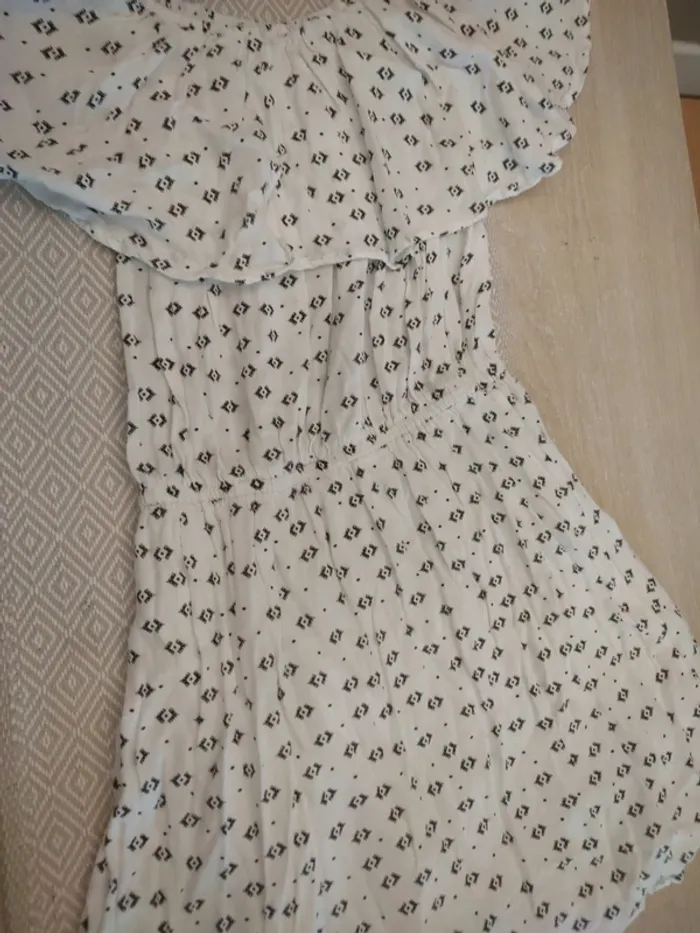 Robe épaule dénudée blanche Pimkie 14 ans - photo numéro 2