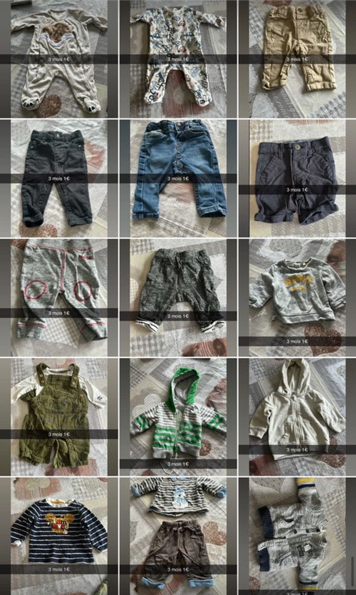 Vêtements garçon 3 mois