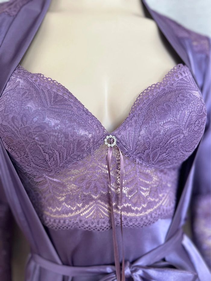 Ensemble peignoir nuisette made in Turquie - photo numéro 2