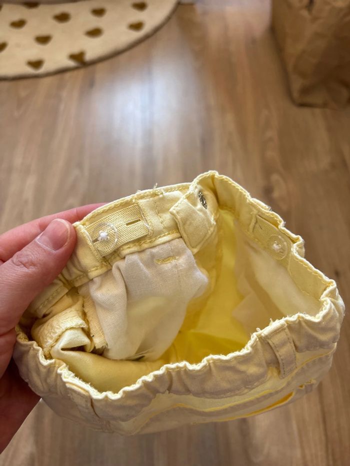 Pantalon jaune pastel 9 mois - photo numéro 5