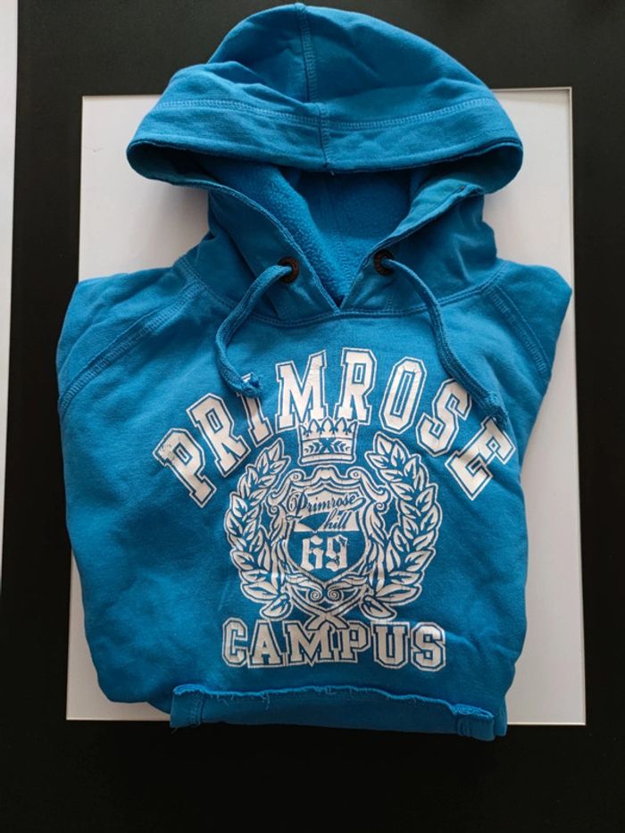 Sweat bleu à capuche Primerose - photo numéro 4