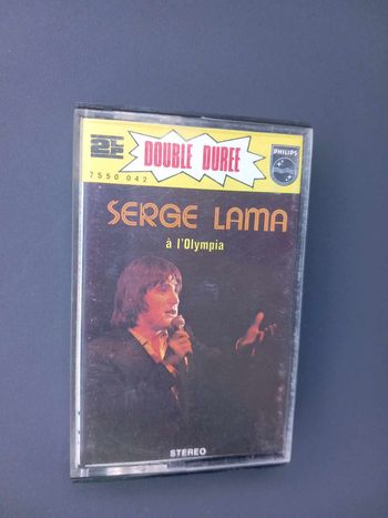 Cassette audio de Serge Lama à l'Olympia