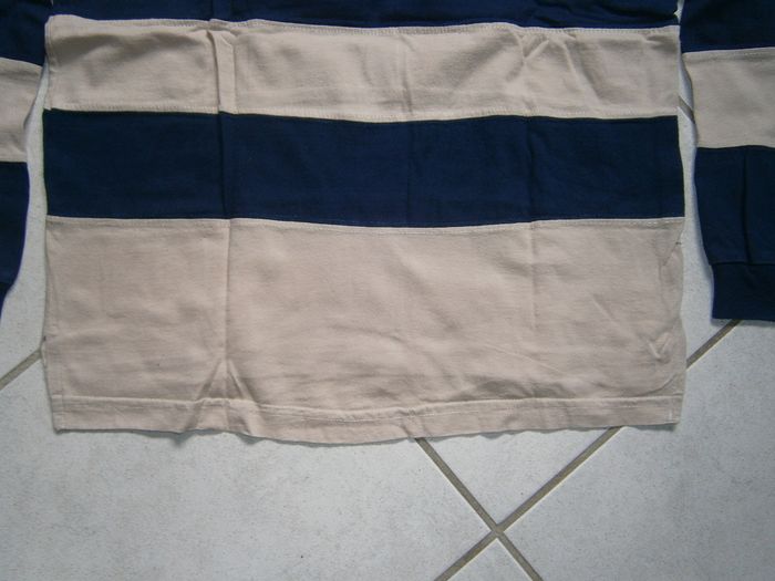 Polo ML rayé marine/beige 12 ans - photo numéro 8