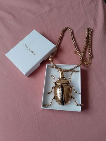 Collier scarabée bohème