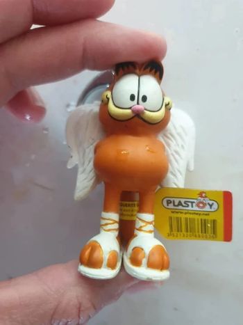 Figurine vintage garfield porte cle
