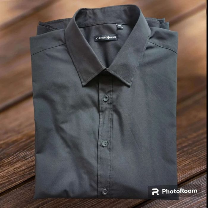 Chemise  uni  gris  anthracite  43/44
