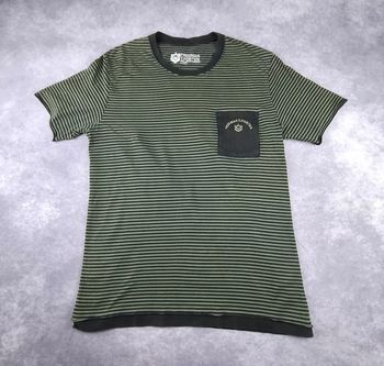 T-shirt rayé Freeman T. Porter - Kaki & Noir - Taille L - Très bon état