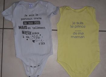 Bodys message 6 mois