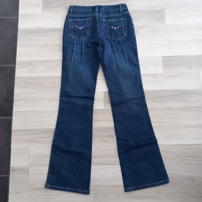 Jean femme bleu avec pattes d'éléphant N-Jean taille 36 - photo numéro 5