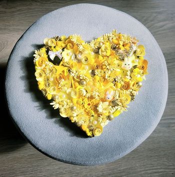 Cœur Jaune à Offrir 