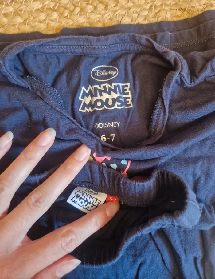 Jolie pyjama bleu marine minnie fille disney 6 ans - photo numéro 4
