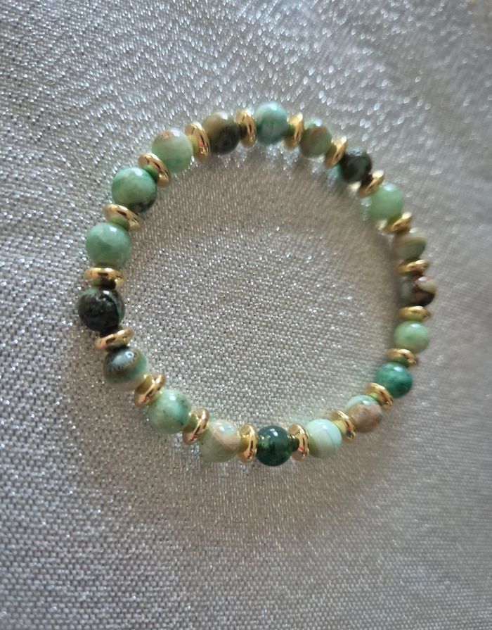Bracelet perles naturelles 18cm - photo numéro 1