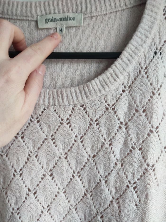 Pull tricot rose - photo numéro 2