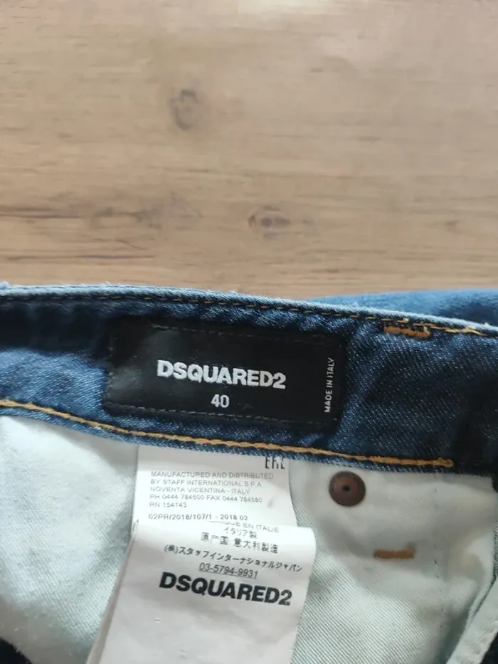 Jean skinny Dsquared2 bleu - Taille 38 - photo numéro 7