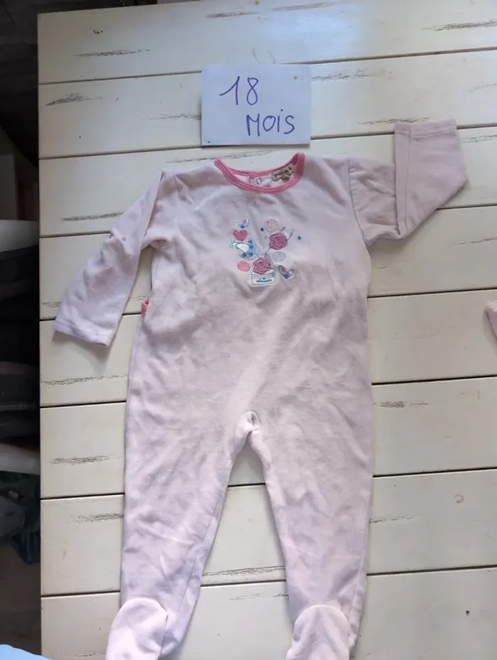 Pijama hiver bébé fille 18 mois
