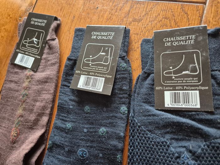 Lot 3 paires de  chaussettes  pointure 44-45 - photo numéro 7