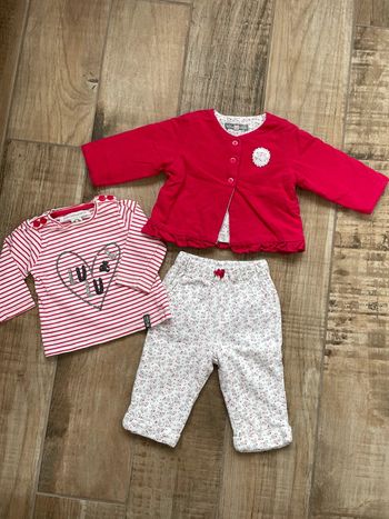 Ensemble sergent major + Lulu castagnette 3 mois