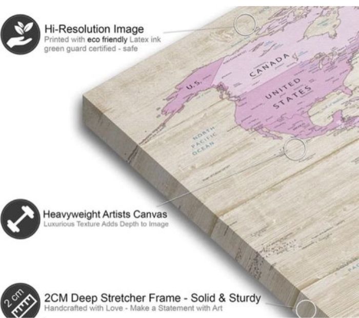 Grand Atlas World Crème 🌎120x50 Emballé dans du plastique - photo numéro 2
