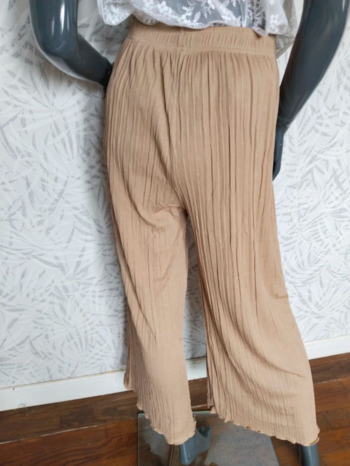 Pantalon plissé jambes larges femme taille 36 38 50 42 44 46 - photo numéro 7