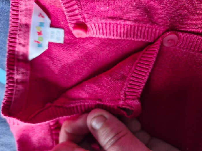 Superbe gilet jersey rose bonbon - photo numéro 5